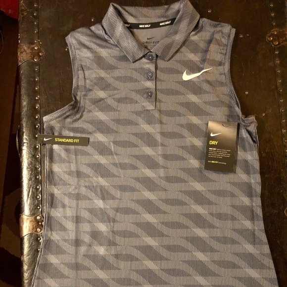 nike sleeveless golf shirt
